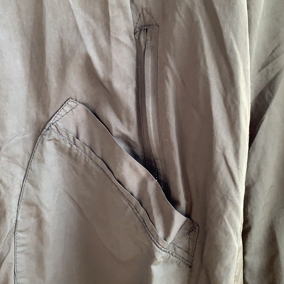 Zara Trafaluc Army Green Rain Coat - Picture 5 of 7